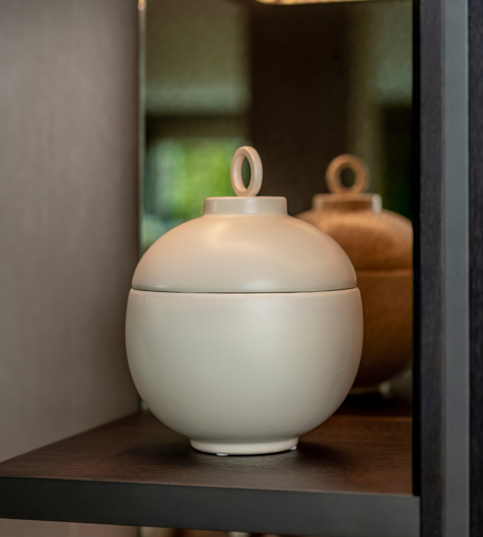 Matt White Ceramic Lidded Jar