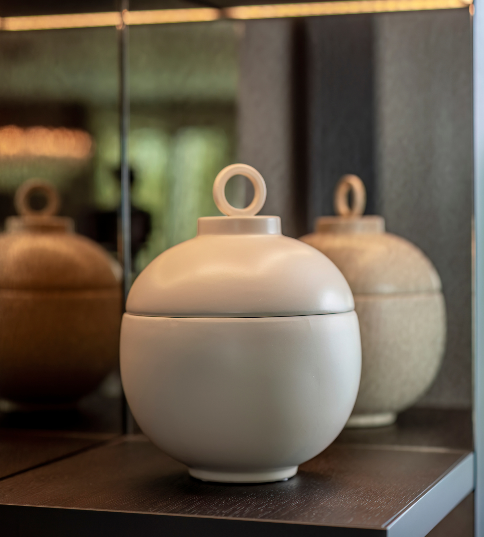 Matt White Ceramic Lidded Jar