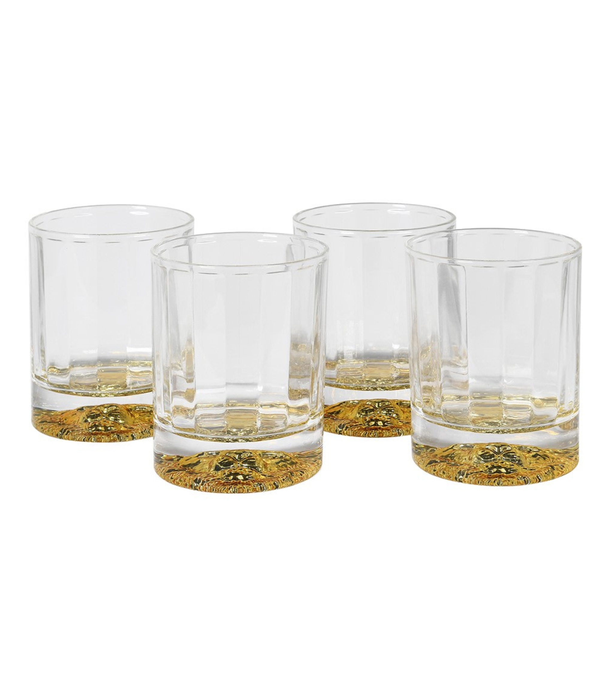 Set of 4 Gold Lionhead Tumblers