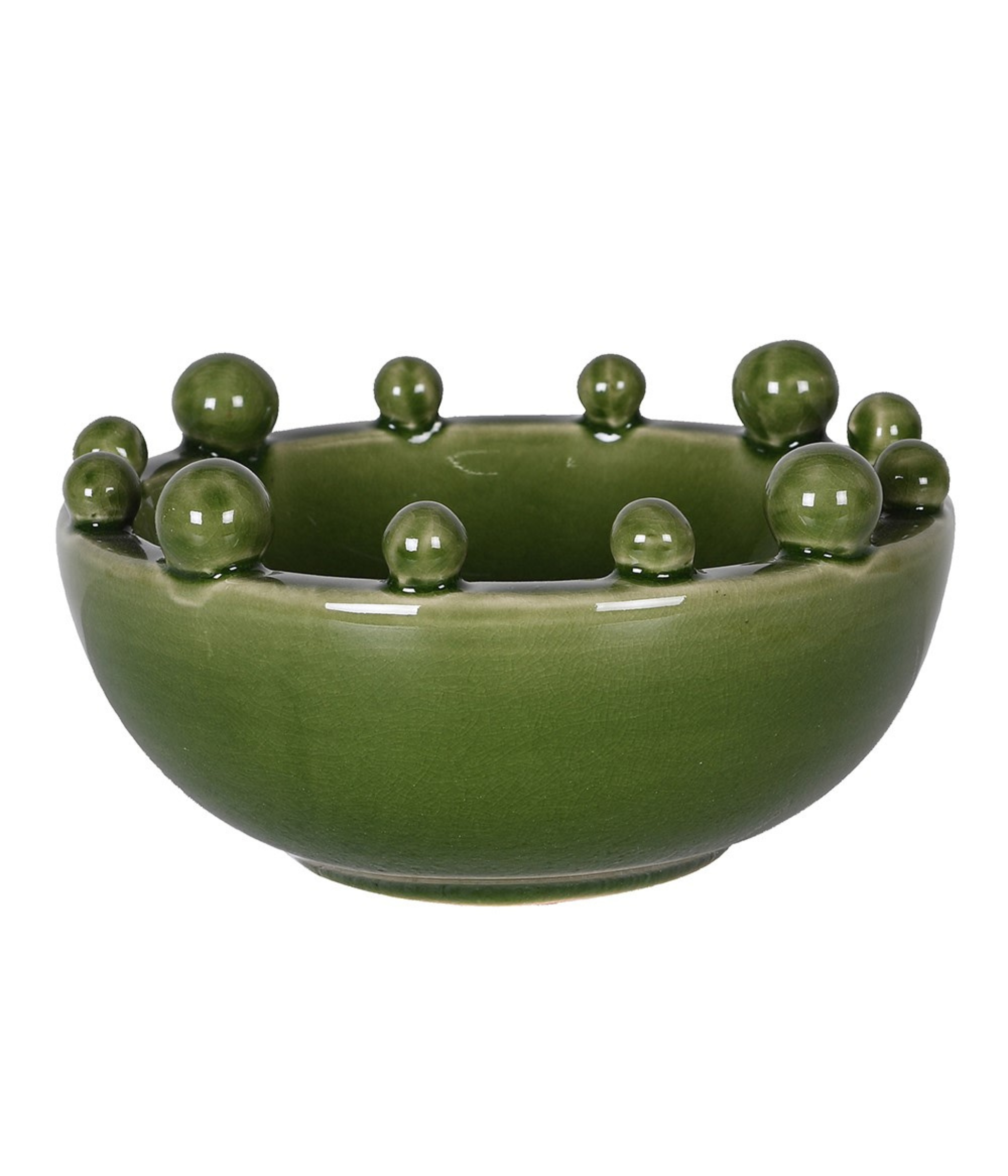 Green Ceramic Trinket Bobble Bowl