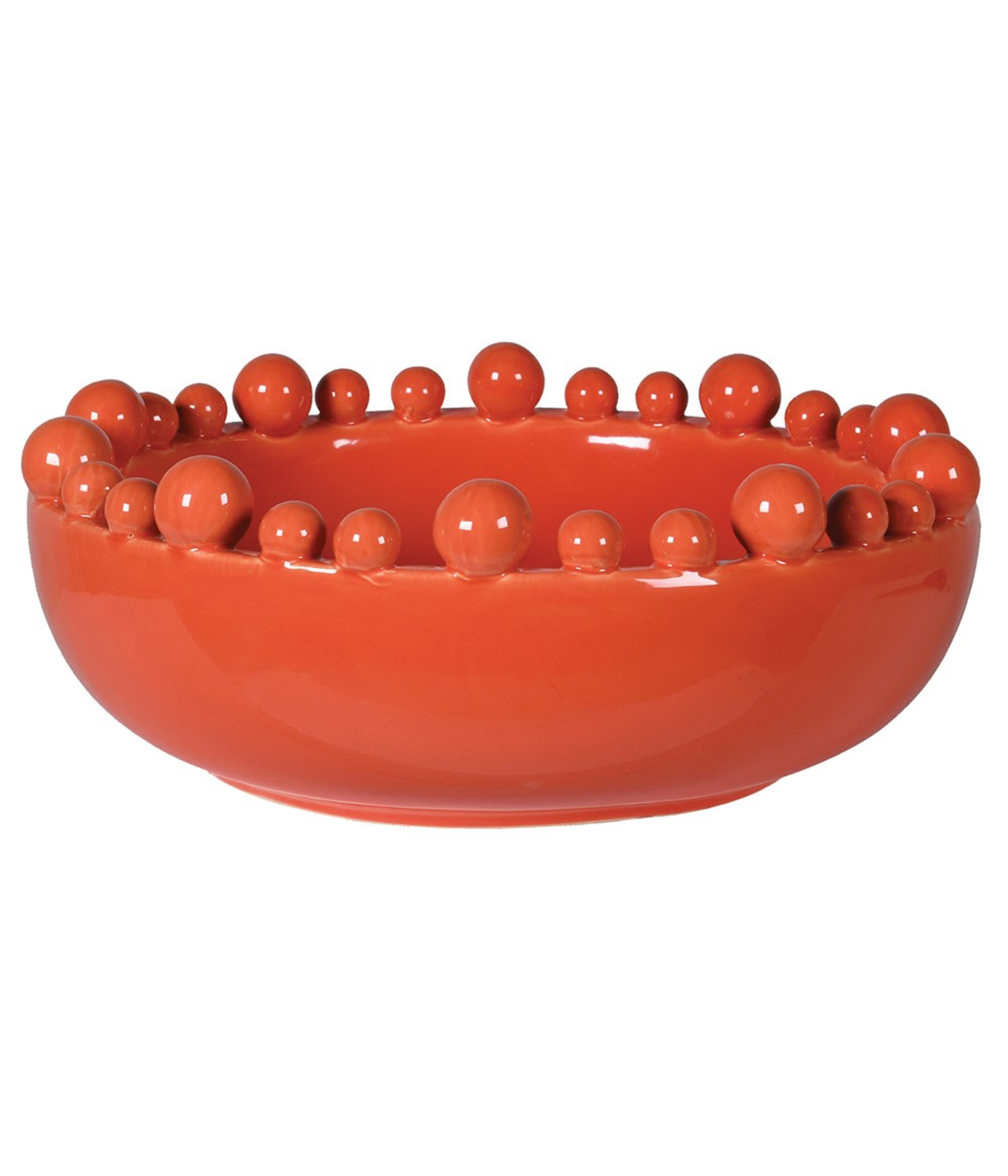 Clementine Ceramic Bobble Edged Bowl