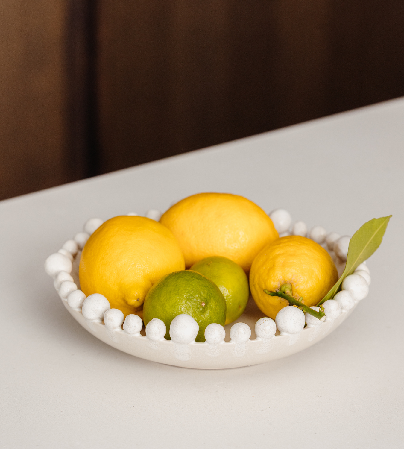 Dripping Effect Bobble Edged Bowl