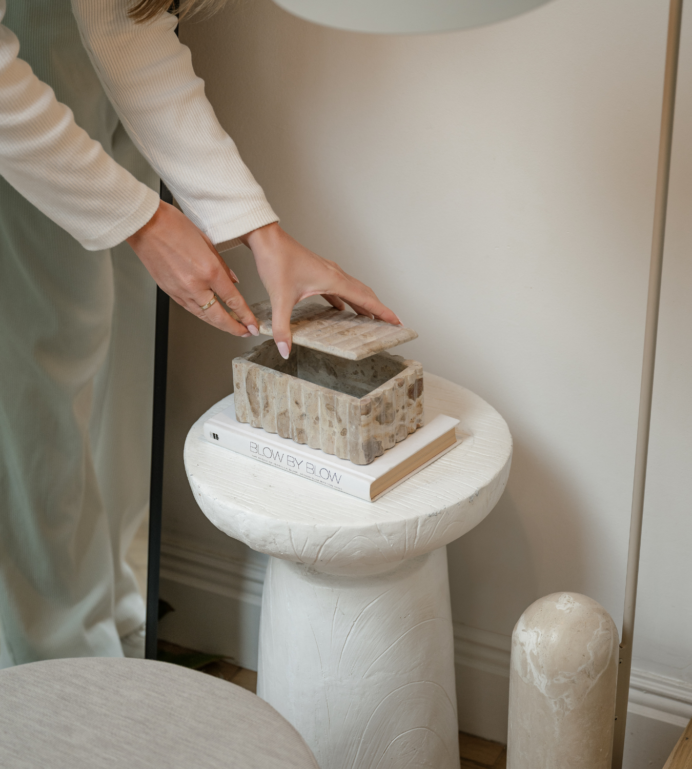 Orla Rectangular Chocolate Marble Box