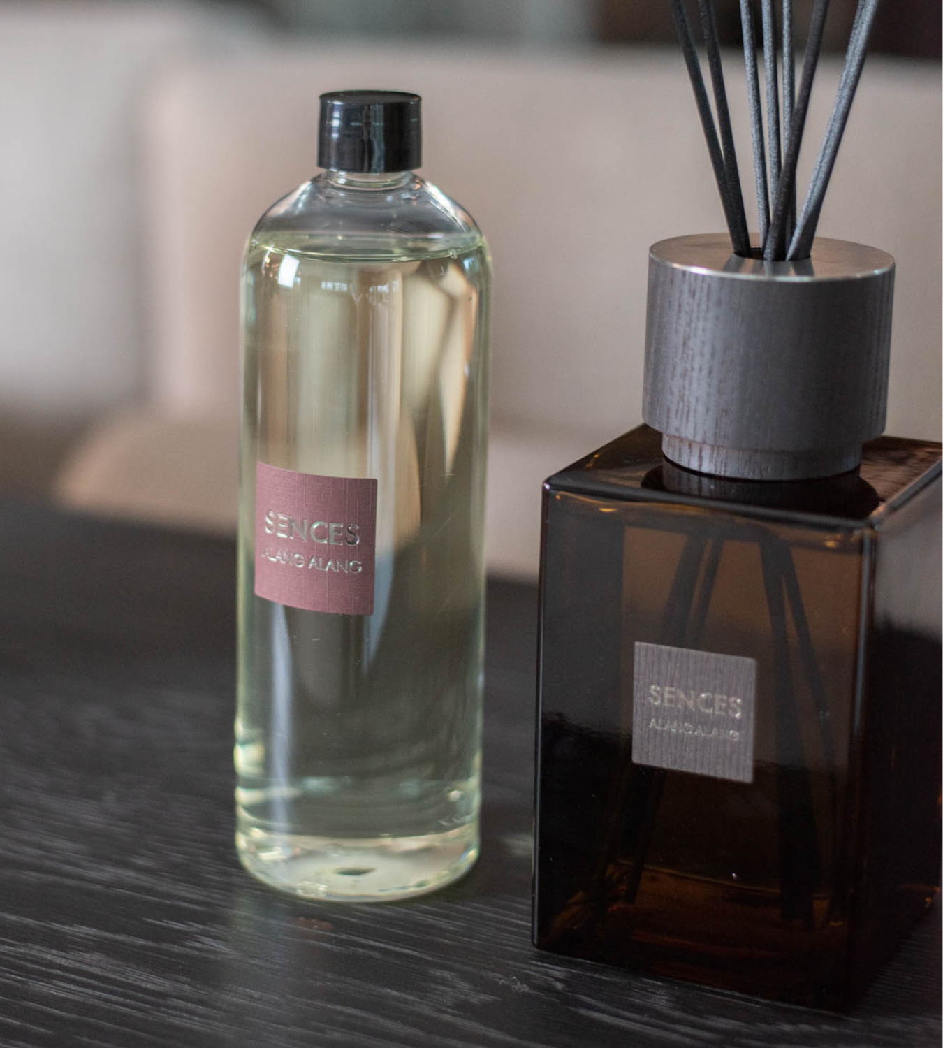 Large Amber Sences Diffuser & Sences Amber Diffuser Refill