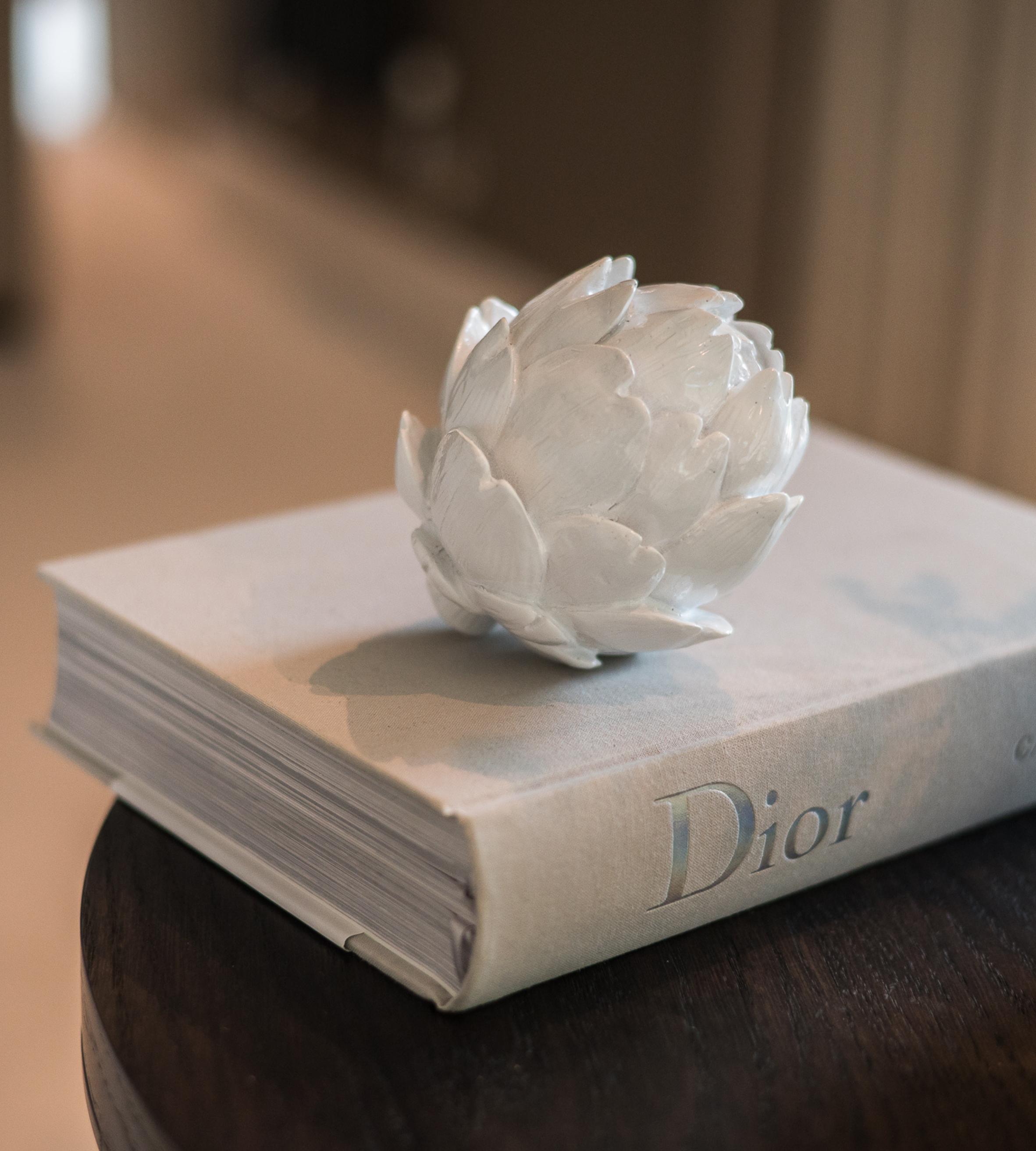 White Artichoke Ornament