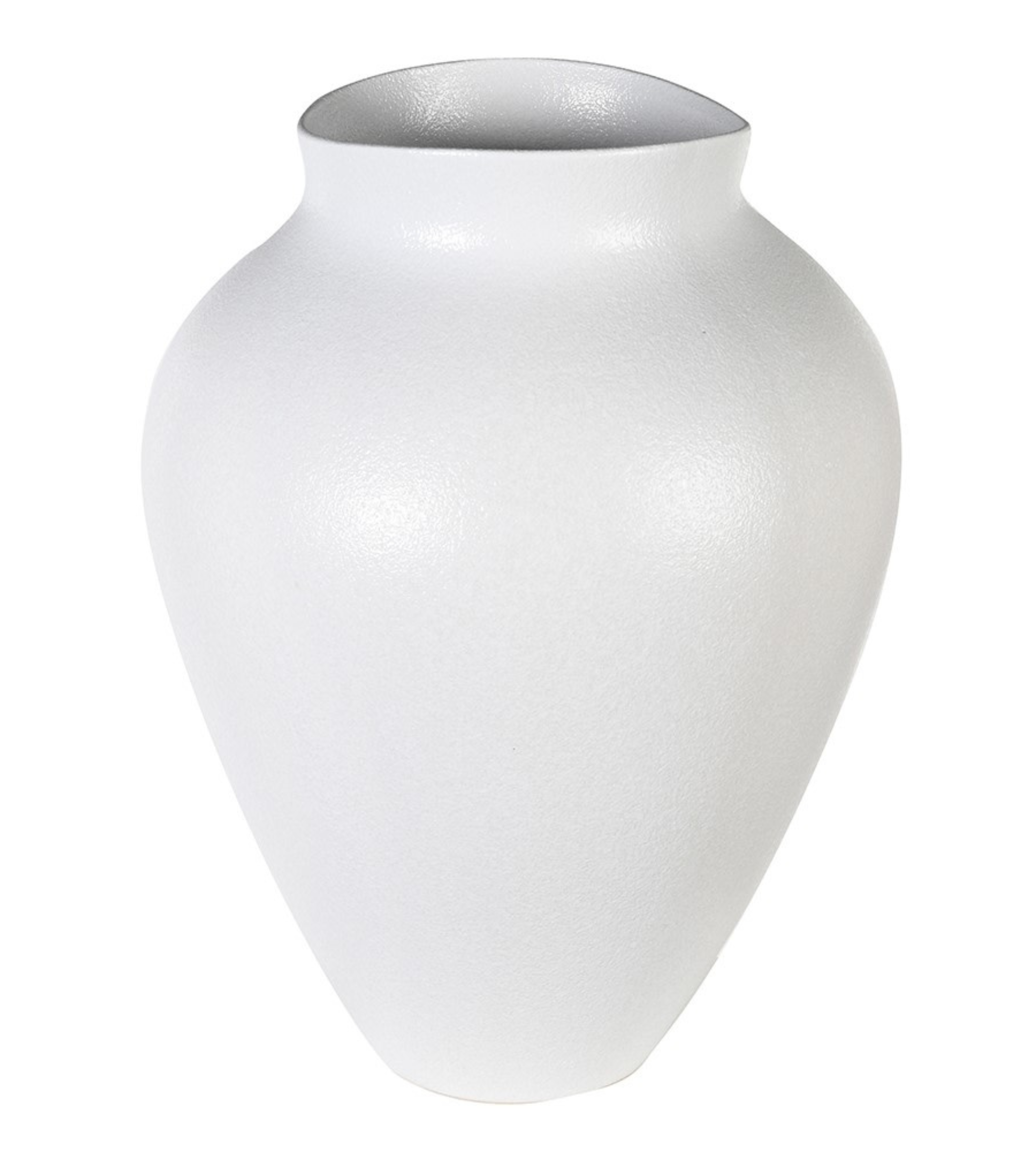 Large White Finish Vase