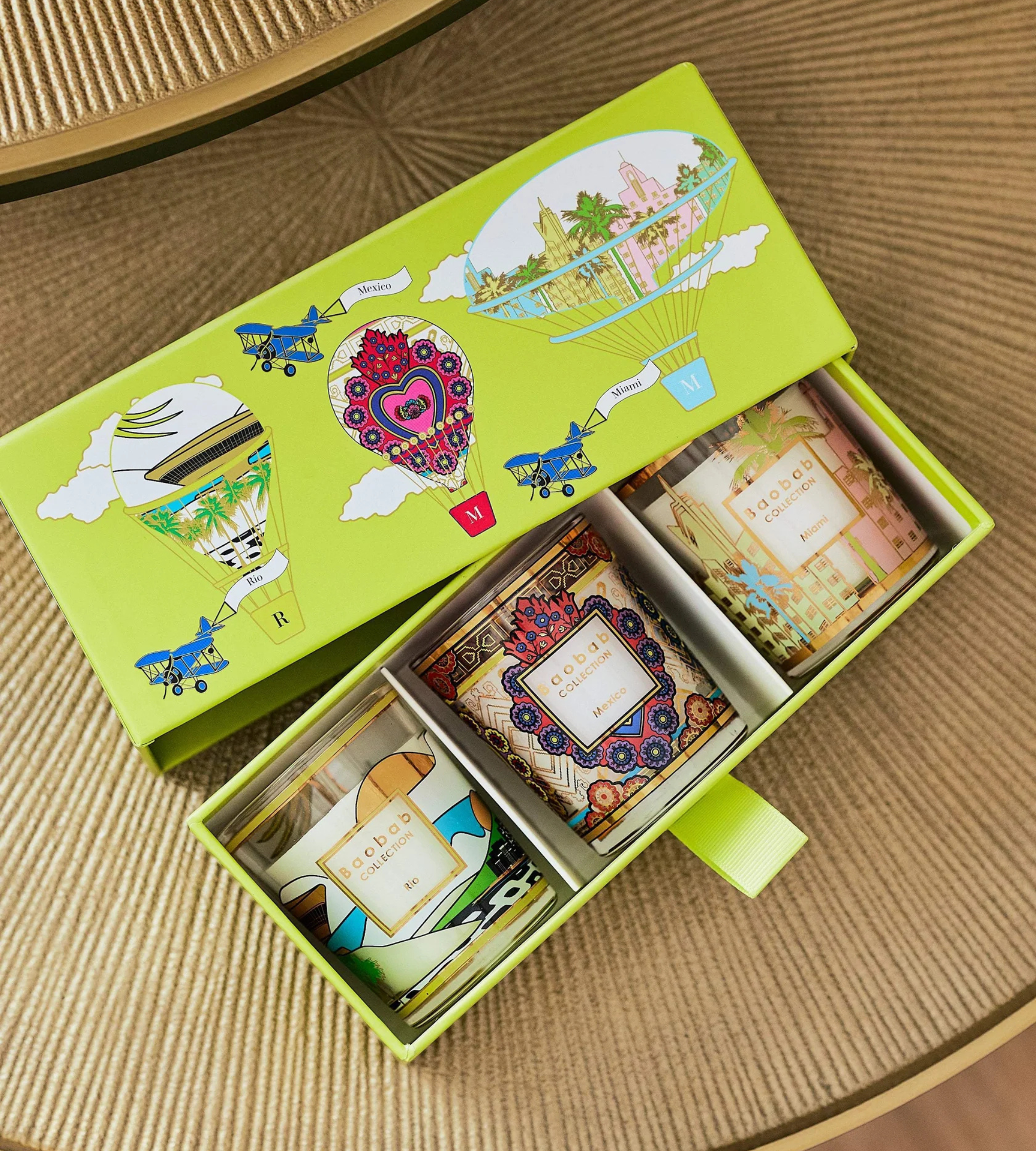 Trio Travel Candles Rio-Mexico-Miami