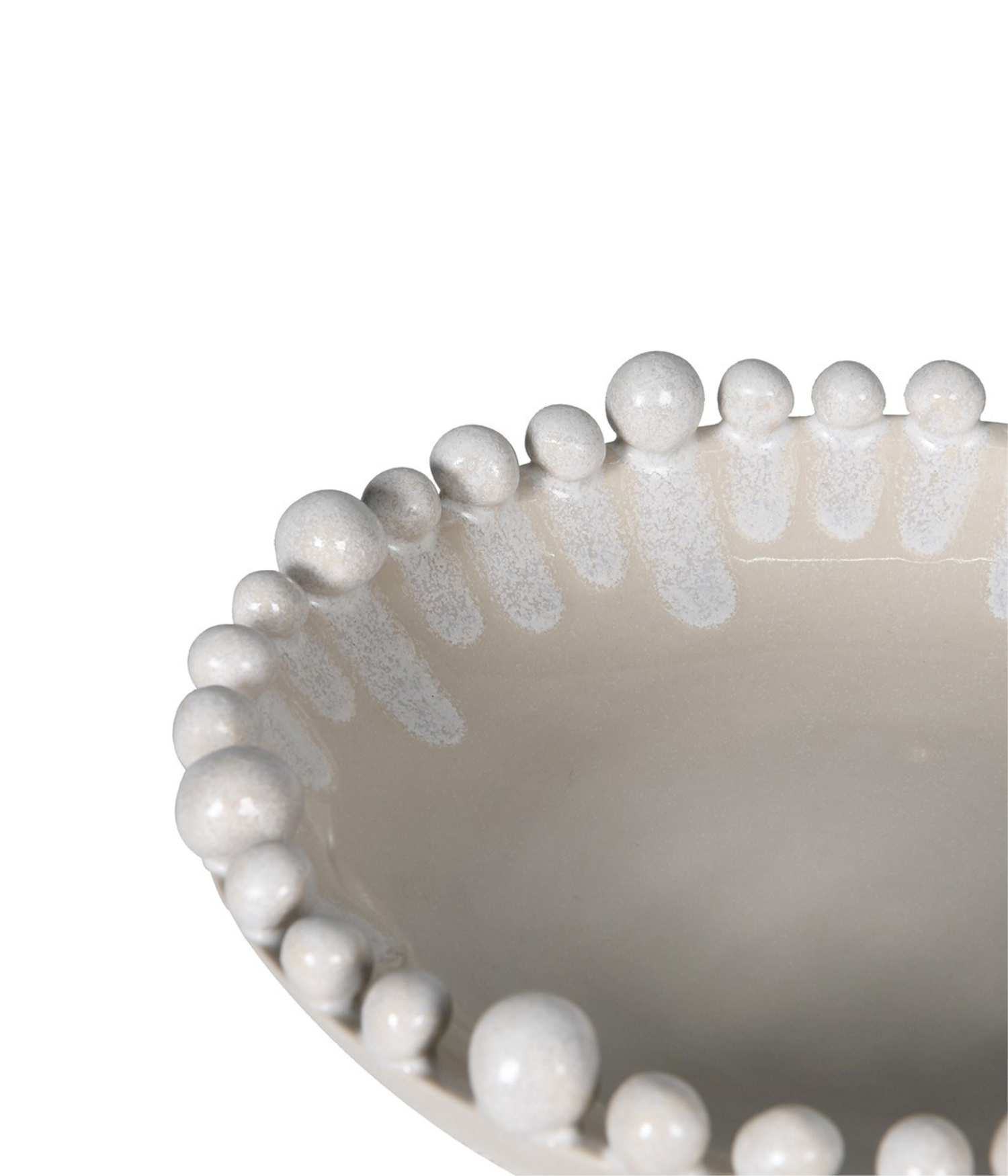Dripping Effect Bobble Edged Bowl