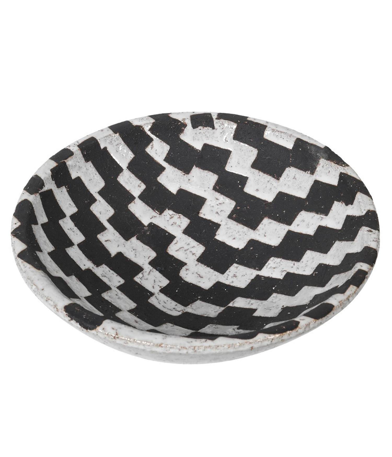 Checker Ceramic Bowl