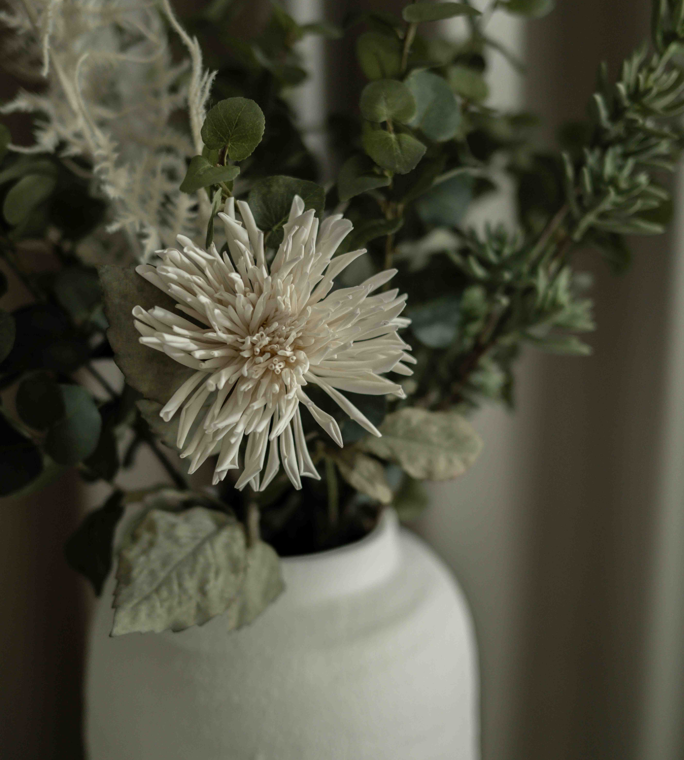 Small White Ceramic Vase