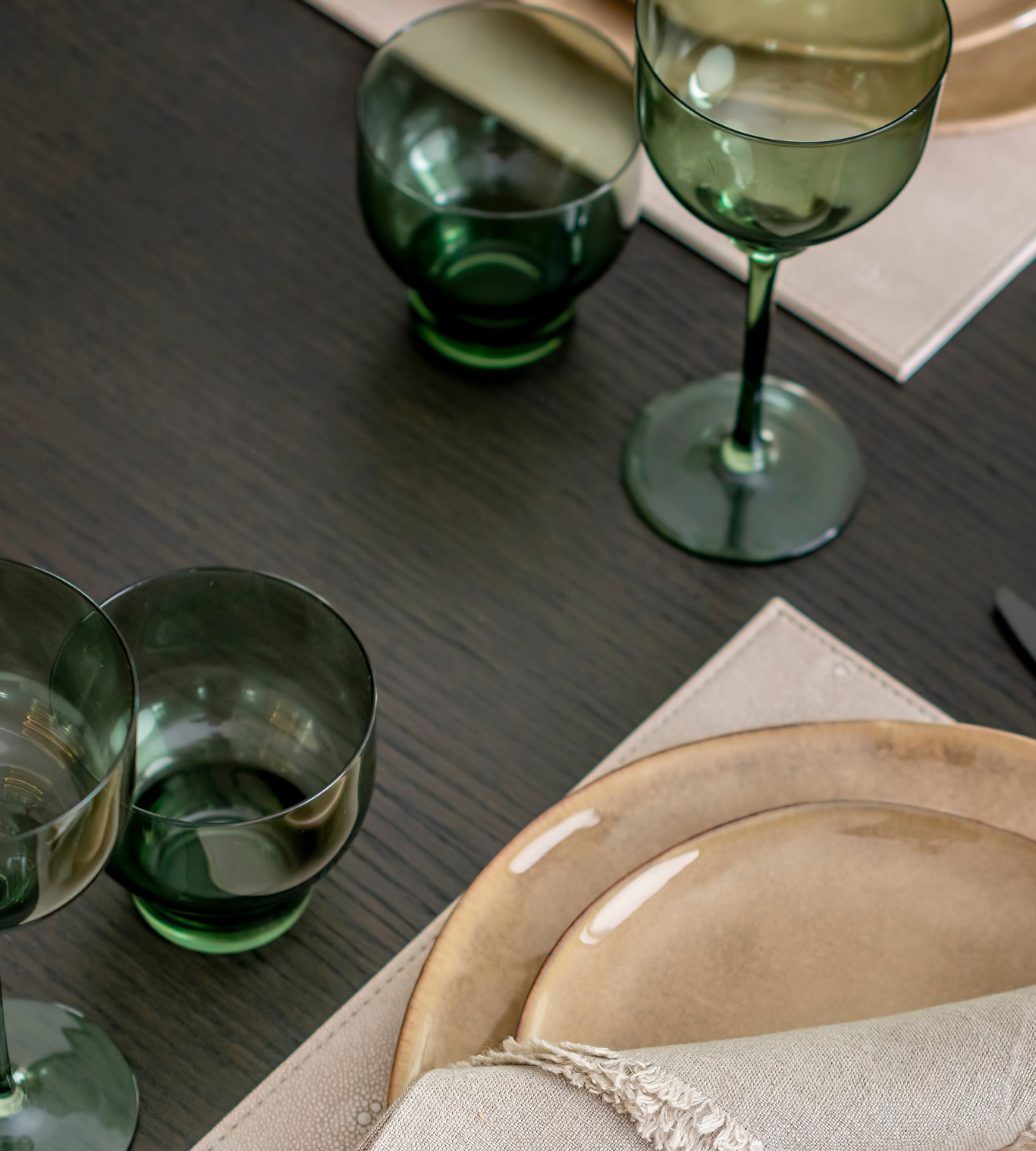 Set of 4 Olive Green Tumblers