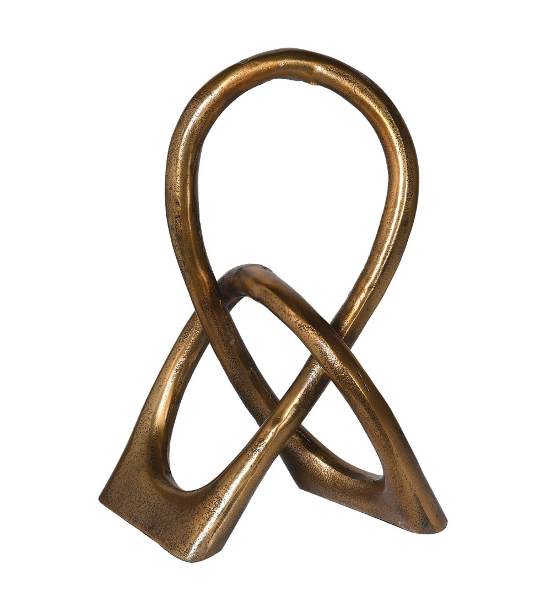 Antique Gold Loop Sculpture