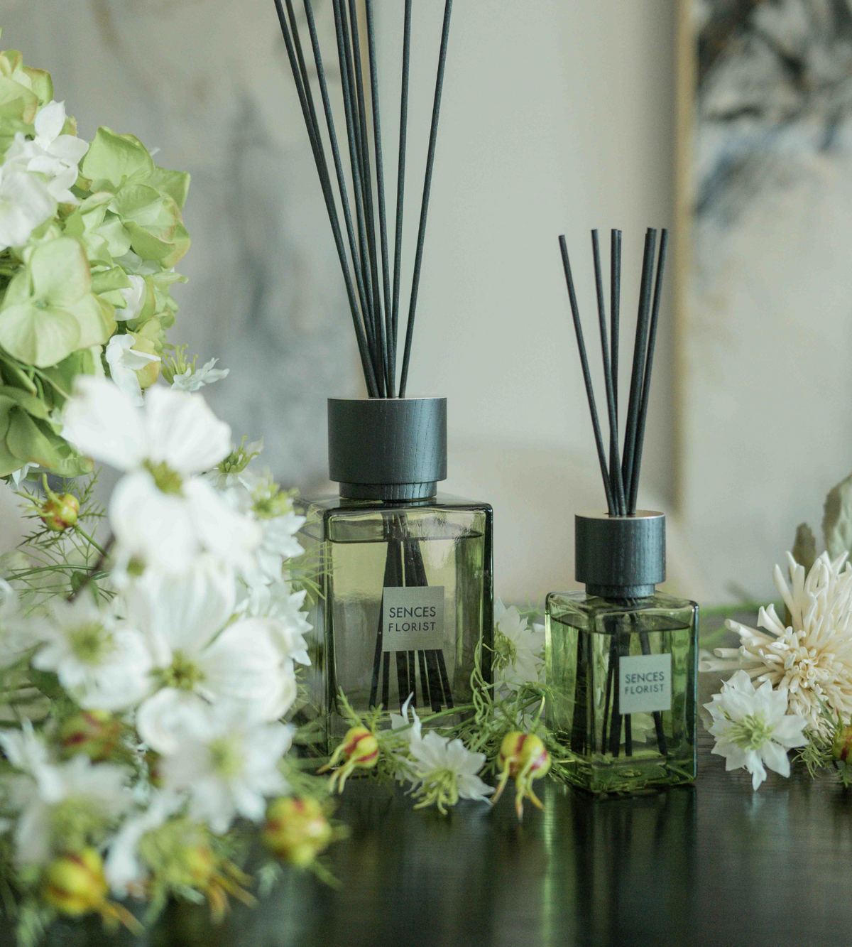 Enclosed Reed Diffuser Sences Reed Diffuser with Replacement Reeds | Chloe Jade Home