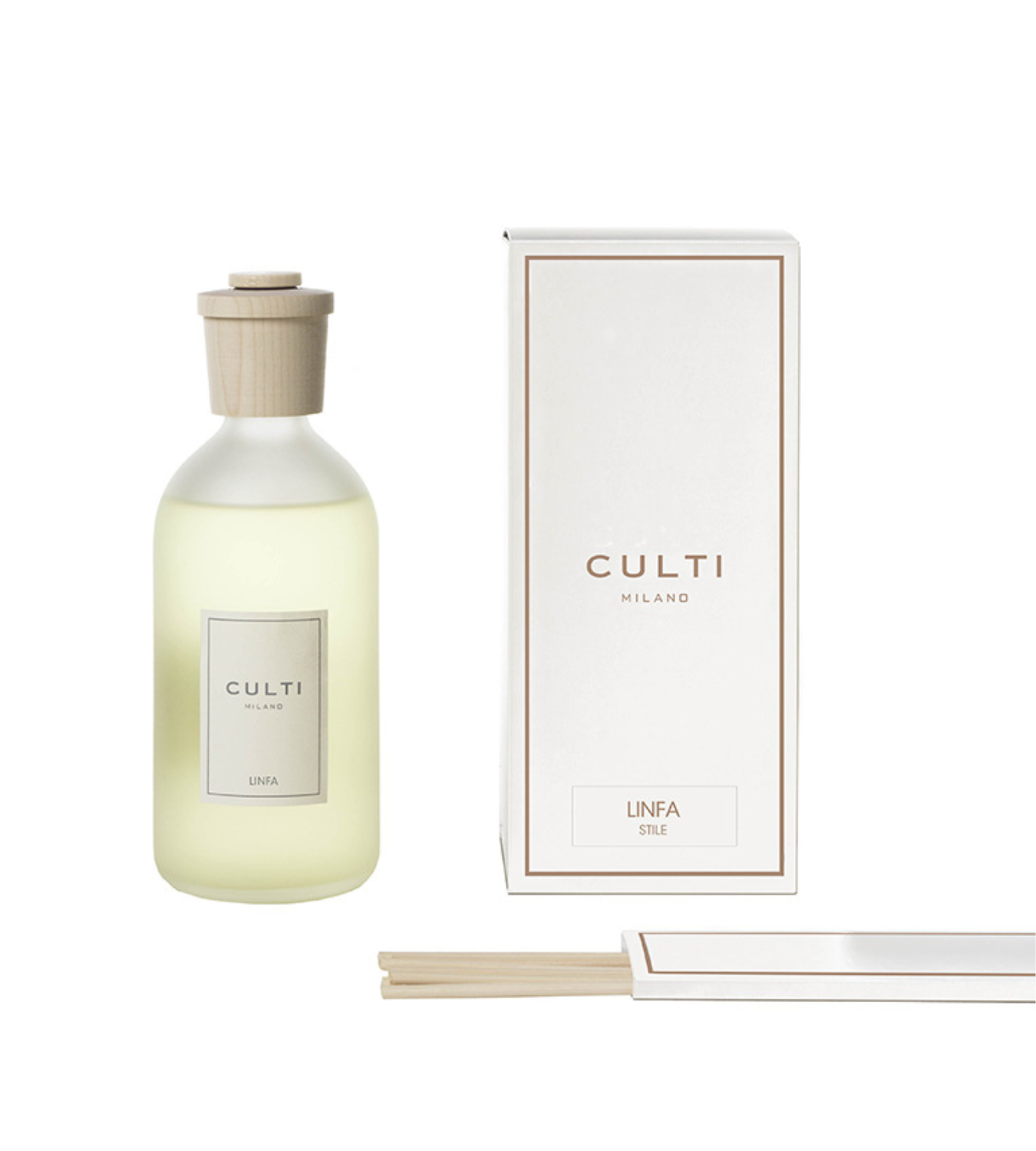 Culti Milano Linfa Reed Diffuser 500ml – Refreshing & Uplifting Scent