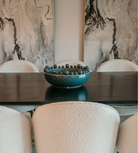 Teal Green Bobble Edged Ceramic Bow