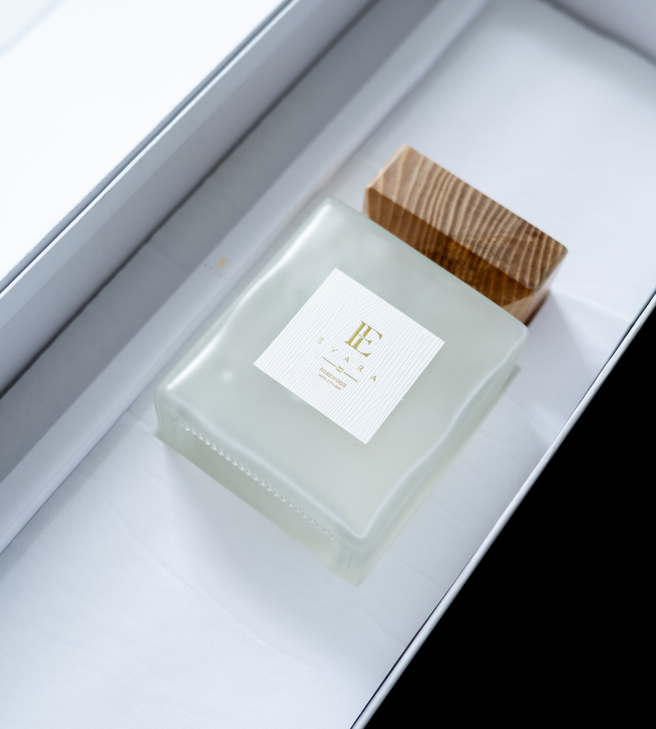 Evara Square Rosewood White Reed Diffuser Set - 1000ml