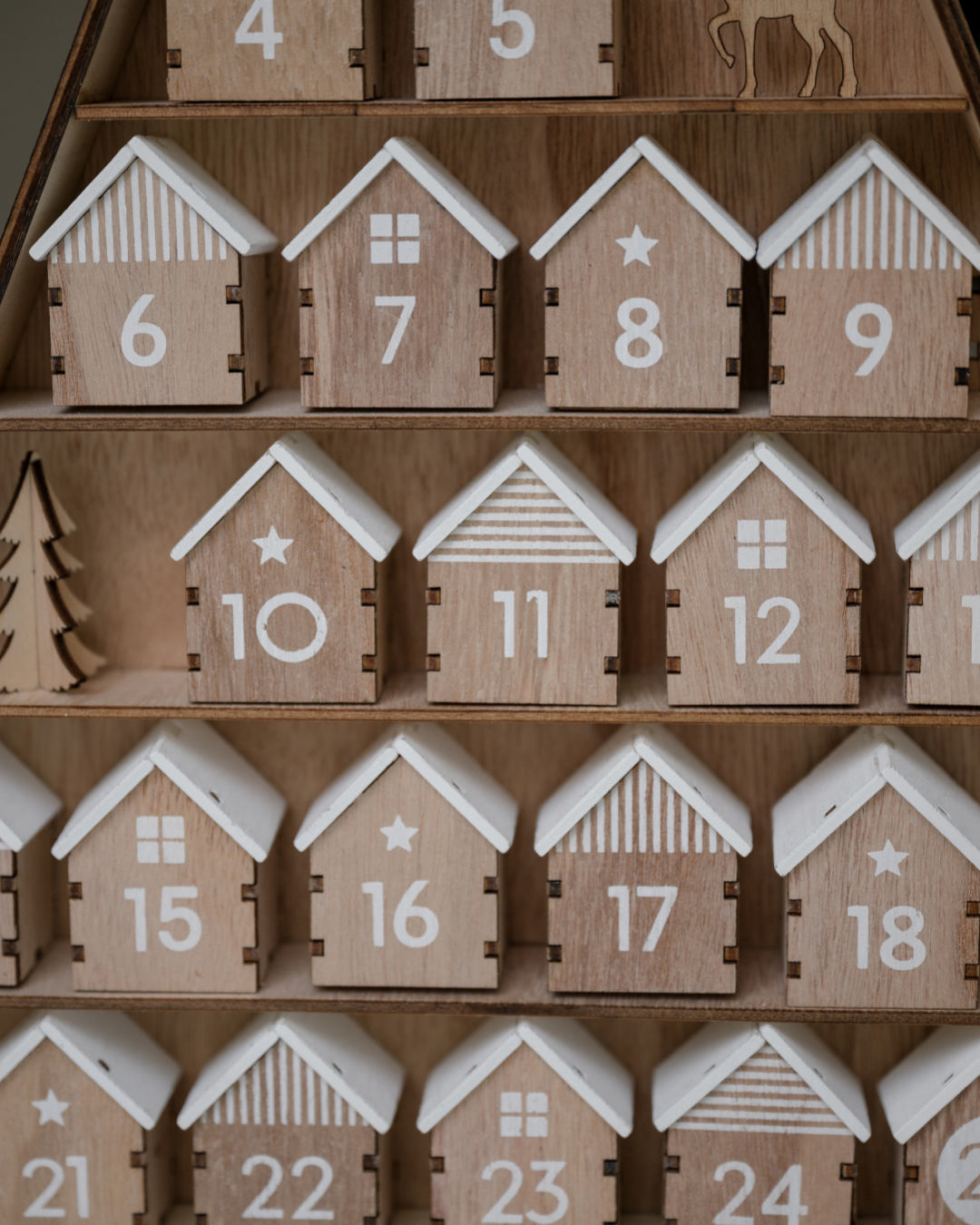 Wooden Christmas Advent Calendar