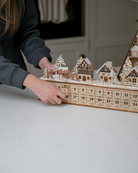 Wooden Town Scene Advent Drawers