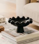 Black Footed Bobble Edge Bowl