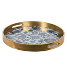 Blue Floral Tray