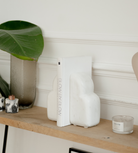 Luna White Marble Bookends – Set of Two
