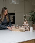 Wooden Town Scene Advent Drawers