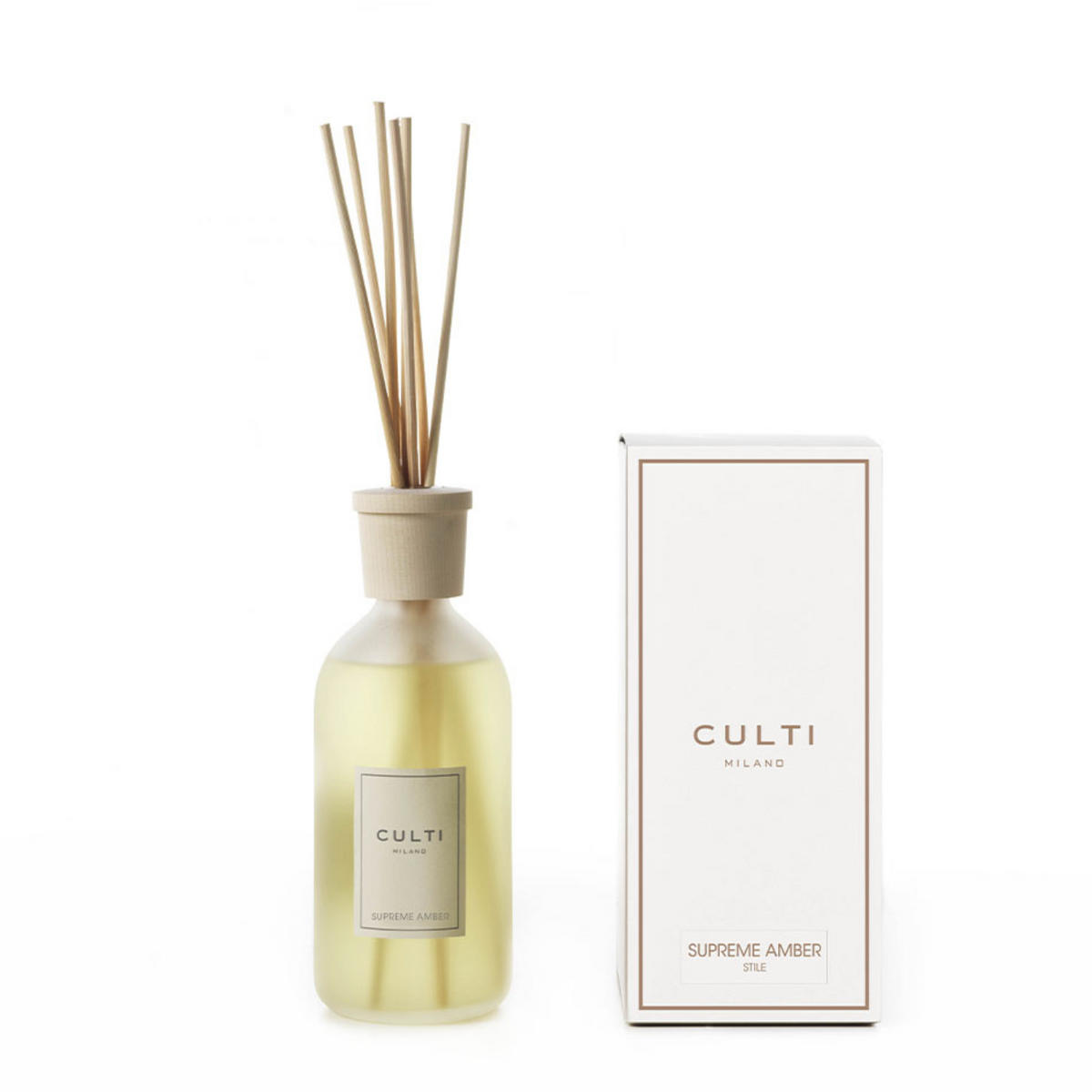 Culti Milano Supreme Amber Reed Diffuser |Warm & Complex Fragrance ...
