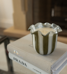 Tuberose Olive Stripe Candle