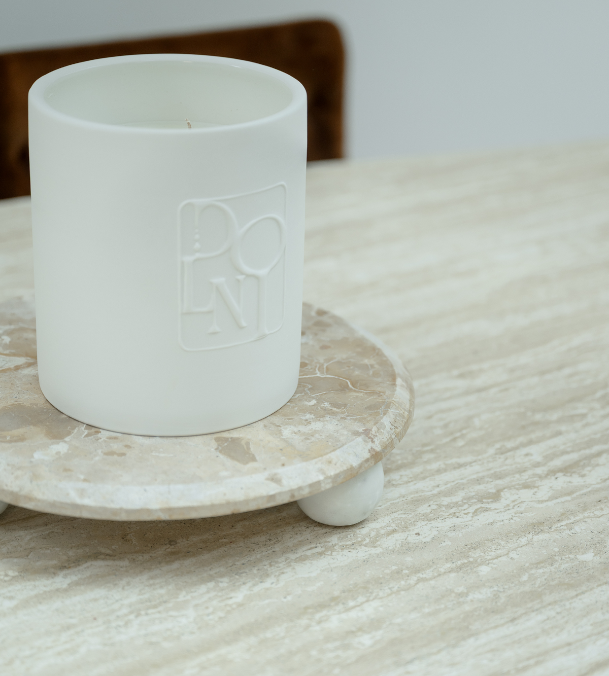 Orla Chocolate Marble Riser | Modern Decorative Riser | Chloe Jade Home