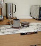 Set of 4 Red Marble Coasters