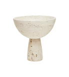 Travertine Pedestal Bowl