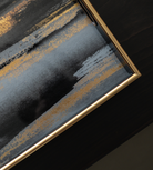 Abstract Gold and Black Decorative Tray