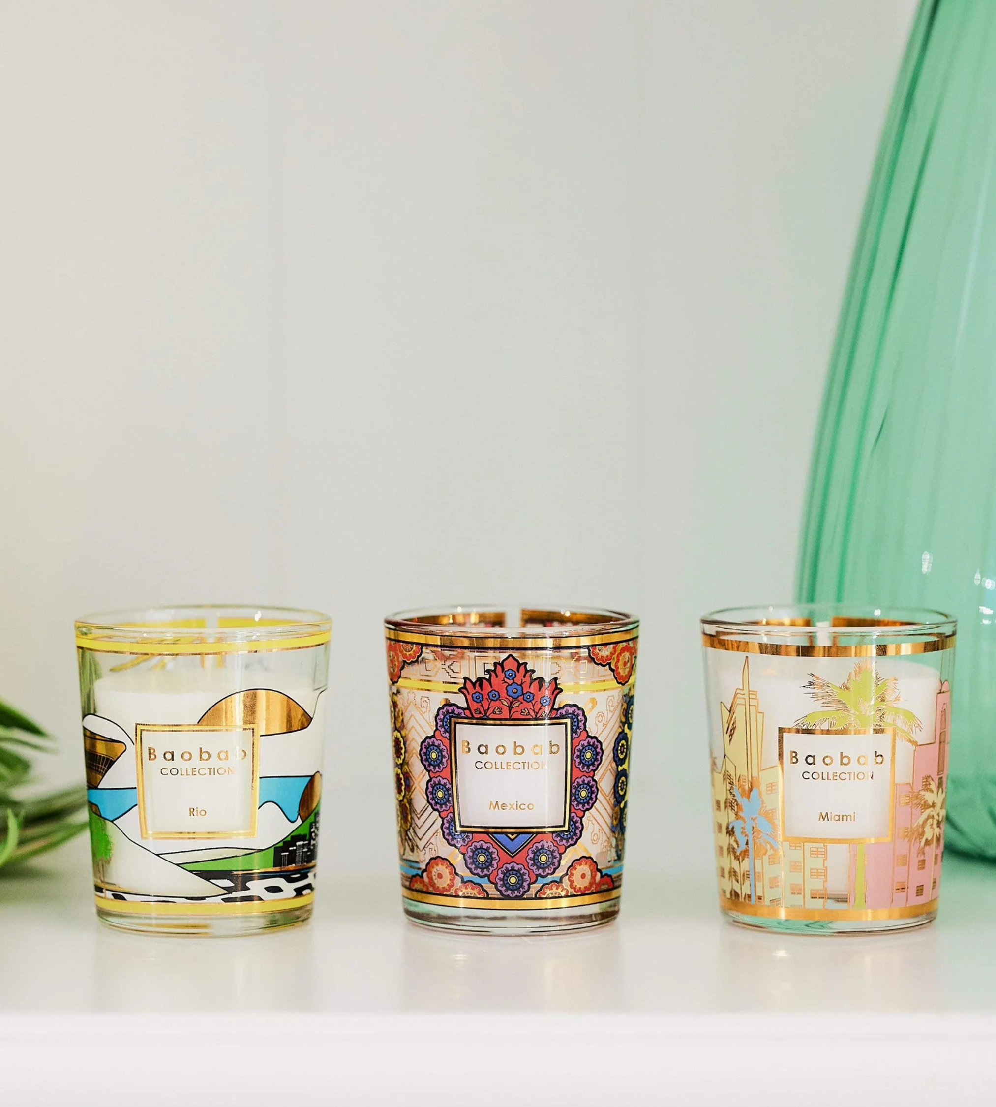 Trio Travel Candles Rio-Mexico-Miami