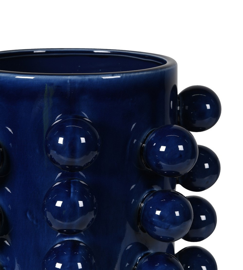 Dark Blue Bobble Vase