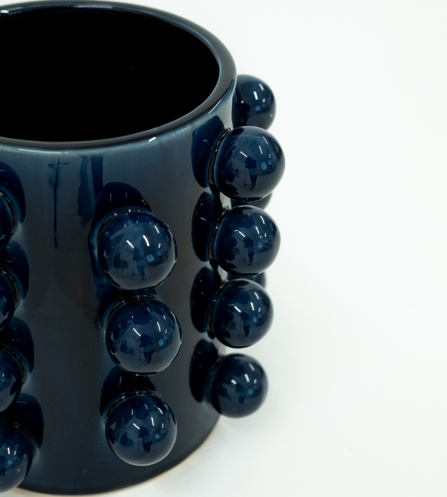 Dark Blue Bobble Vase