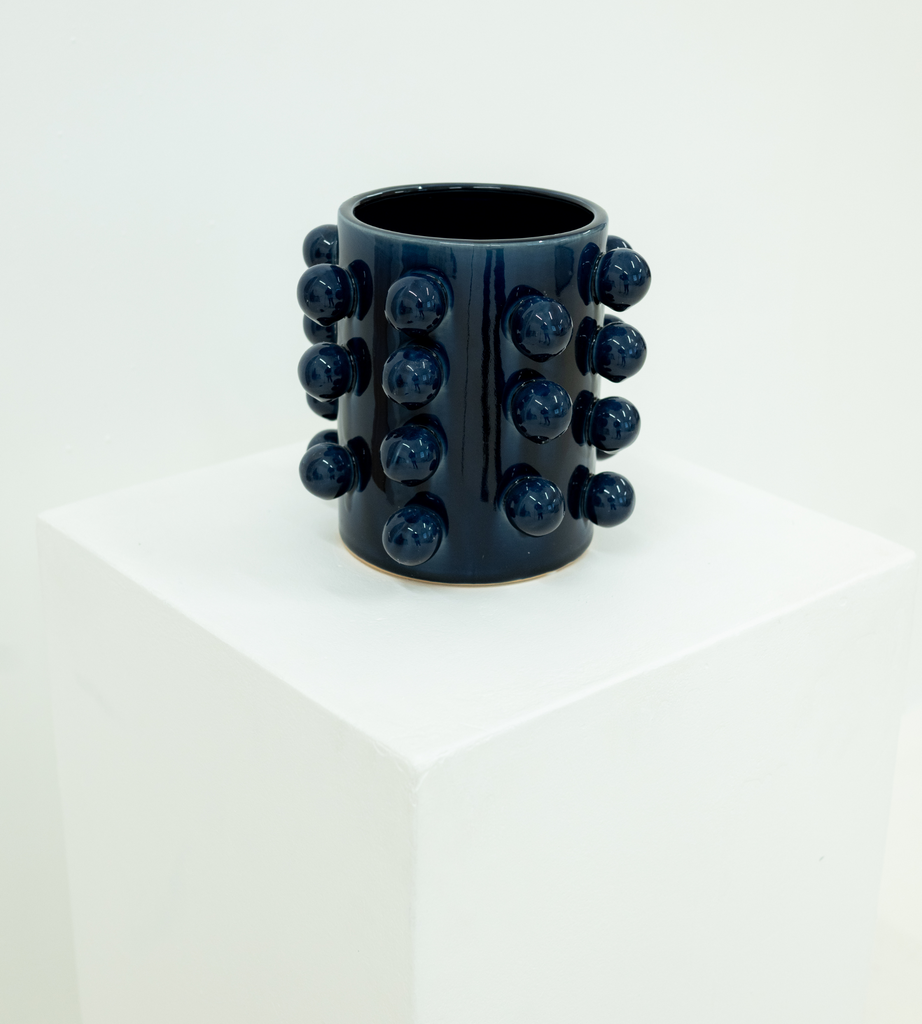 Dark Blue Bobble Vase