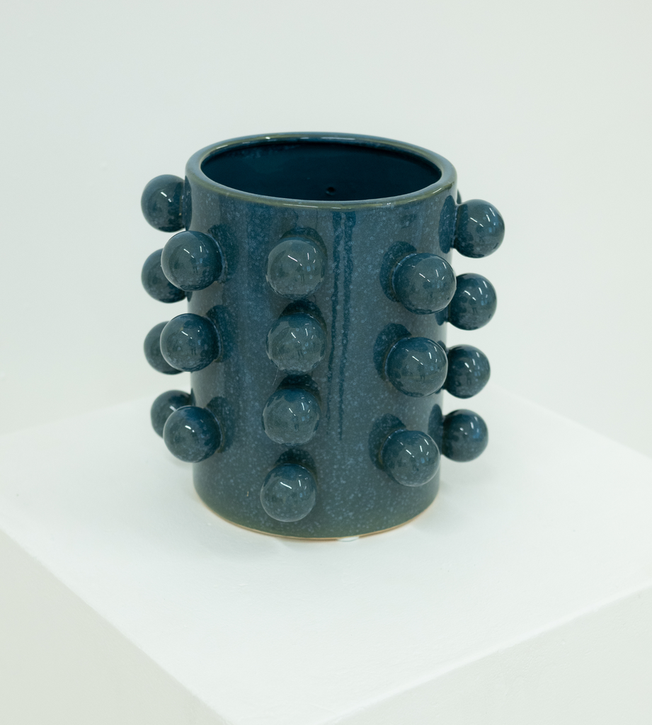 Blue Bobble Vase