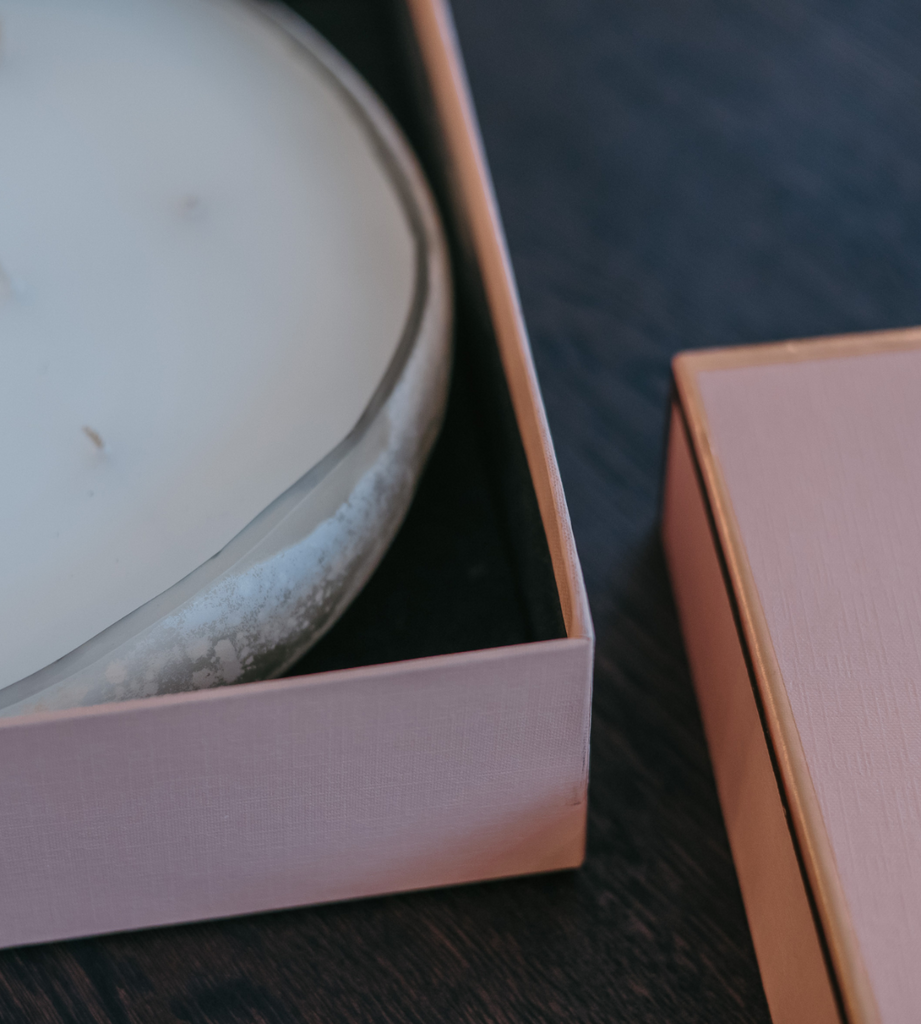 White Glass 6-Wick Sea Salt Candle