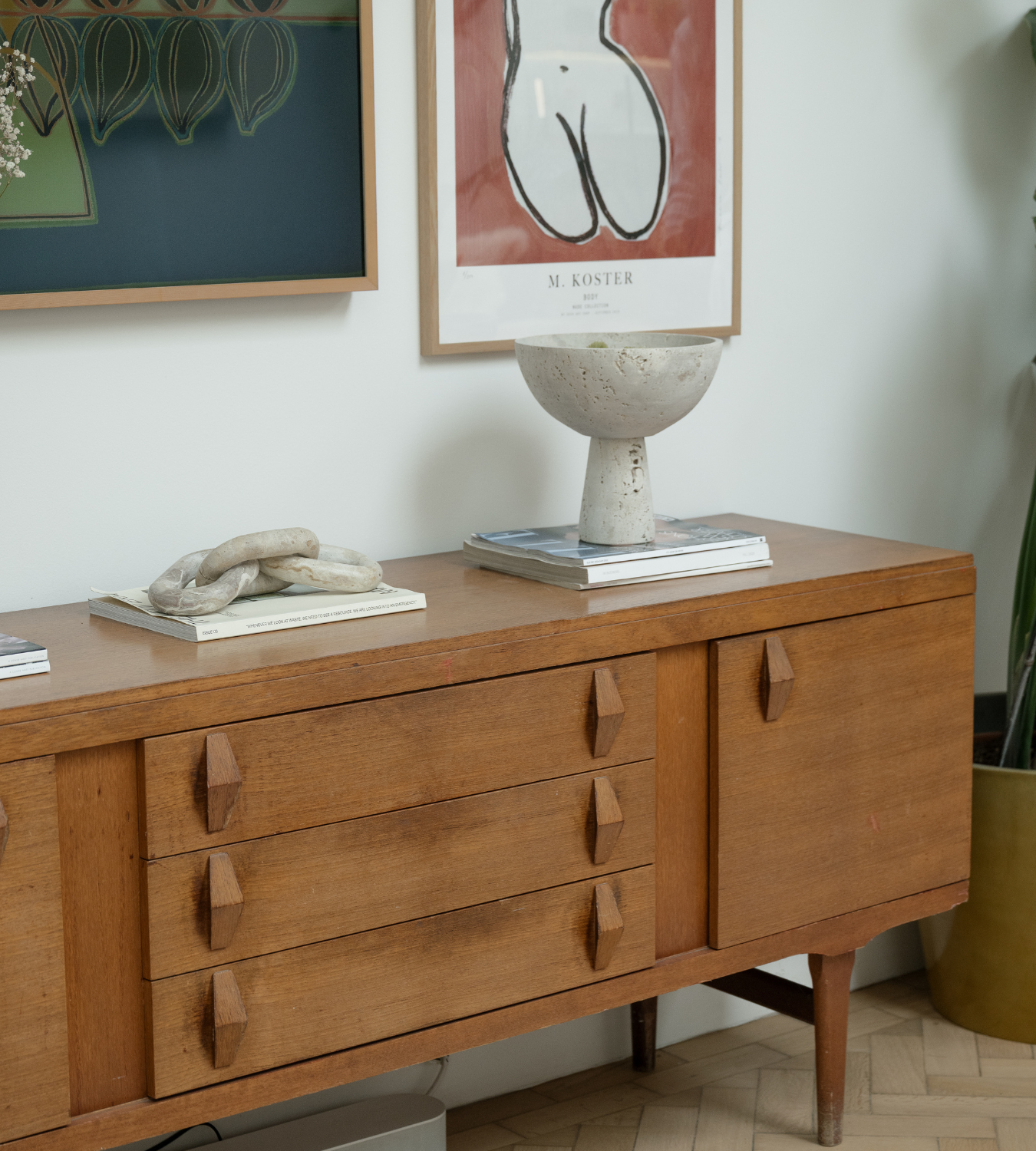 Orla Chocolate Marble Three Link Chain