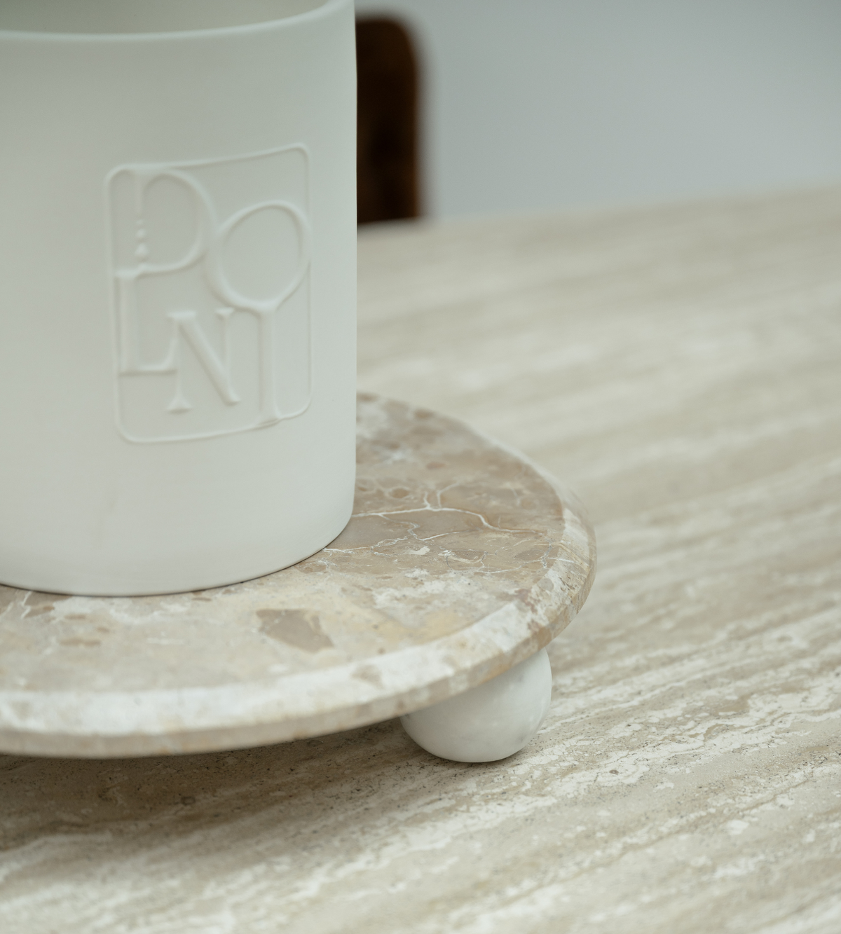 Orla Chocolate Marble Riser | Modern Decorative Riser | Chloe Jade Home