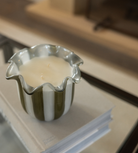 Tuberose Olive Stripe Candle