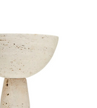 Travertine Pedestal Bowl