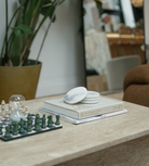 Set of 4 White Marble Round Coasters