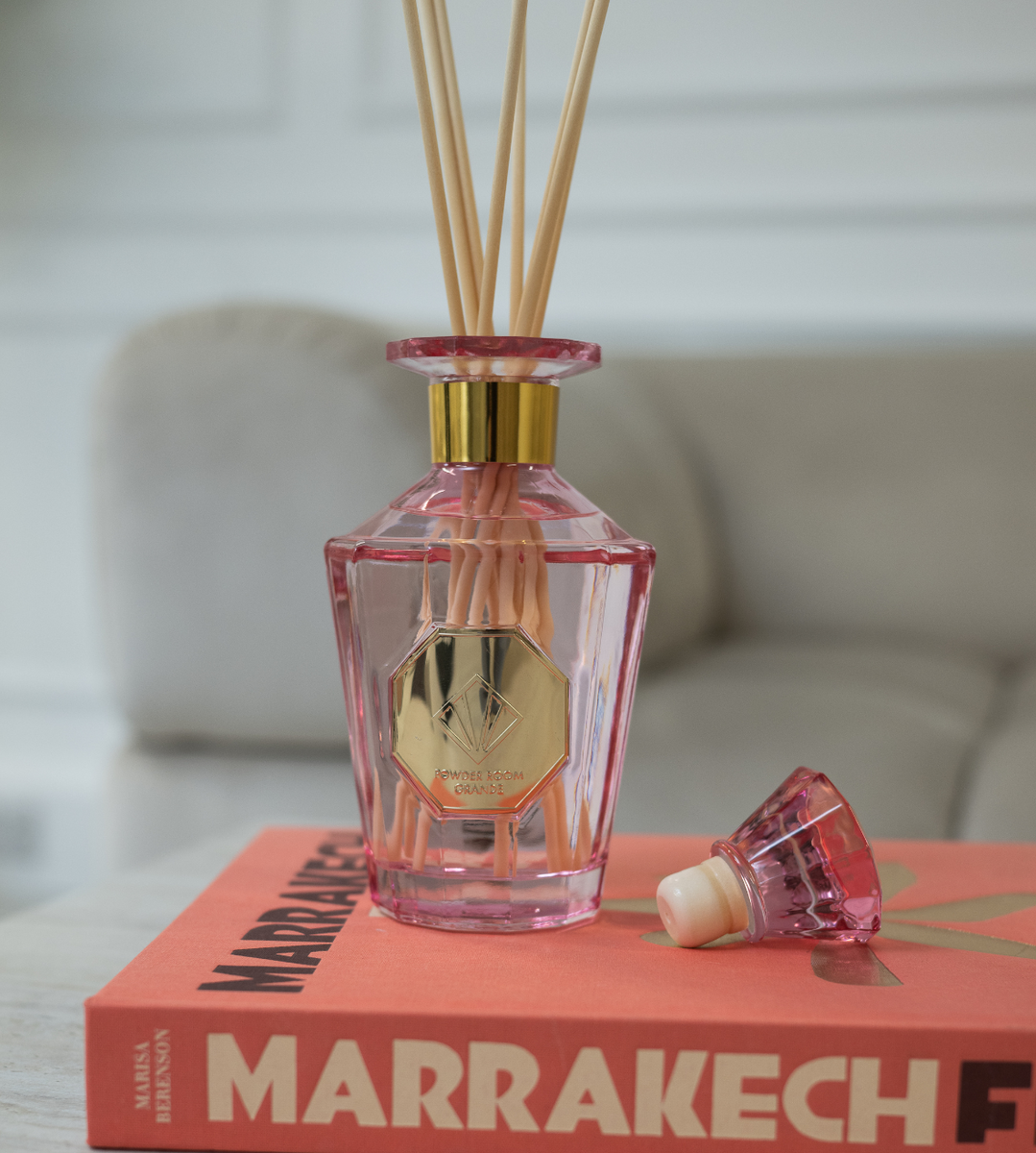 Powder Room Iconic Large Reed Diffuser 500ml - Rose Oud Scent | Chloe ...