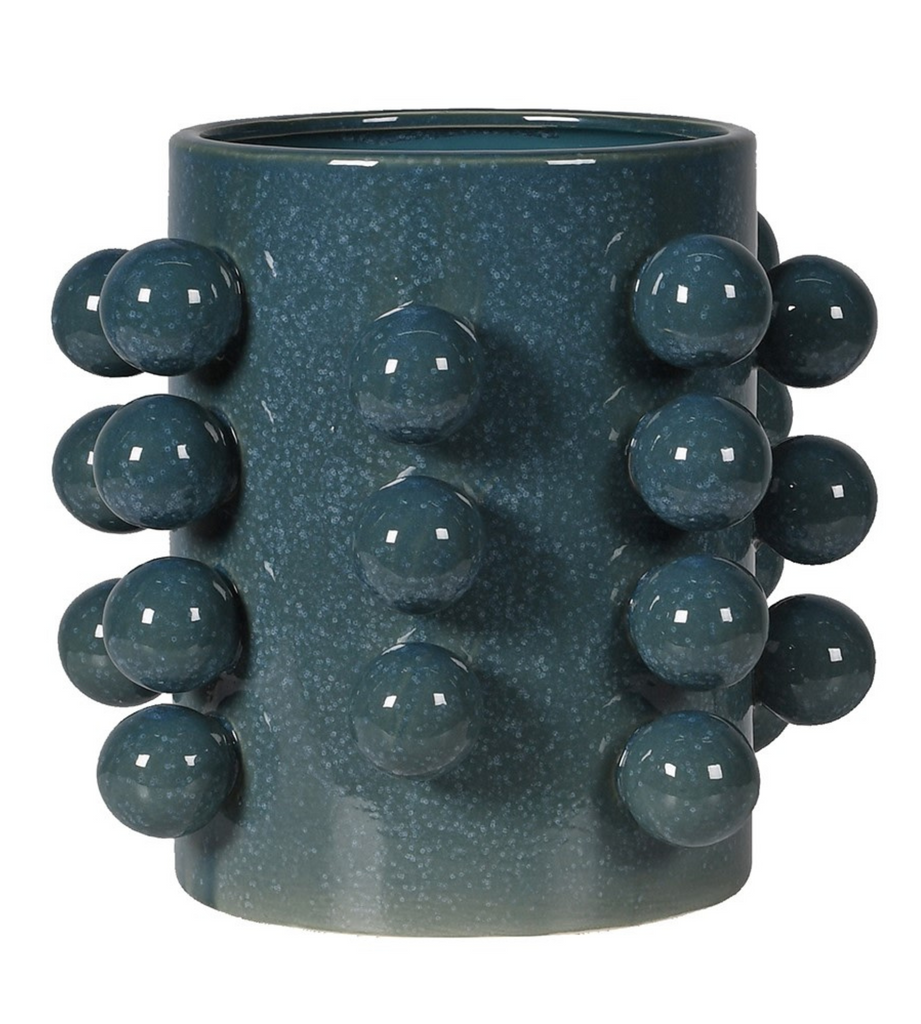 Blue Bobble Vase