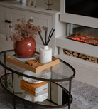 Dolni Extra Large White Ceramic Blackberry Oud Reed Diffuser