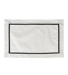 Set of 4 Black Border Cotton Placemats