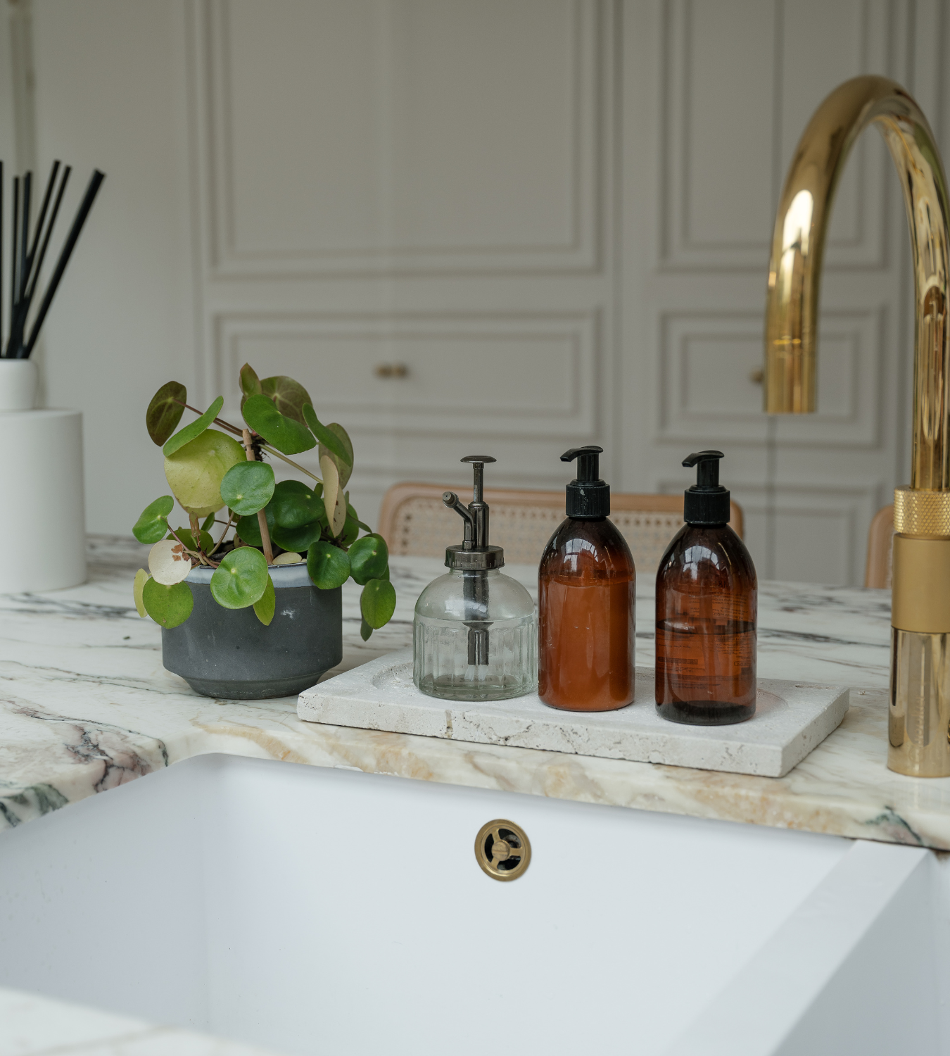 Travertine Rectangular Decorative Tray