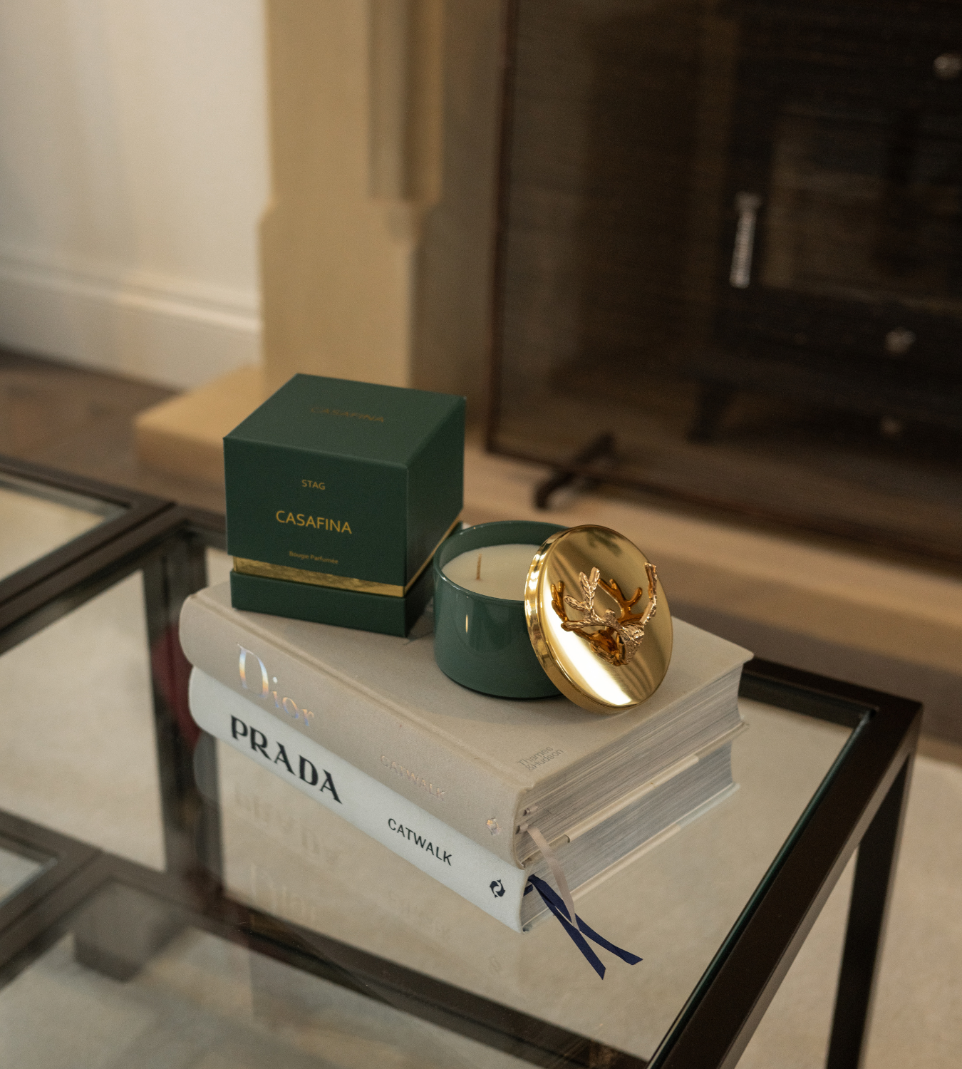 Stag Pine and Vetiver Green Candle with Gift Box