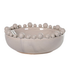 Cream Ceramic Bobble Edged Bowl